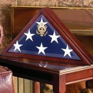 American Burial Flag Box, Burial Flag Box., American Burial Flag Box, The Military Gift Store, Personalized Flag Display Case