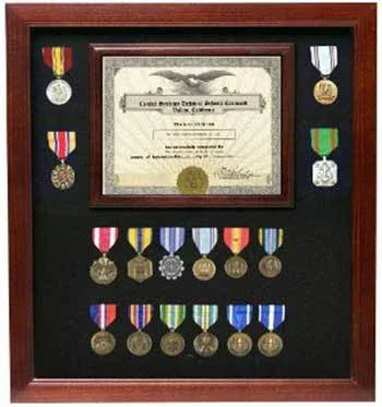 Military Discharge Certificate Frames, , The Military Gift Store, Awards Display Cases, Awards Display Frames (62)