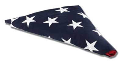 Flags Connections American Flag For Flag Display Case 3ft x 5ft Cotton, , The Military Gift Store, Folded American Flags