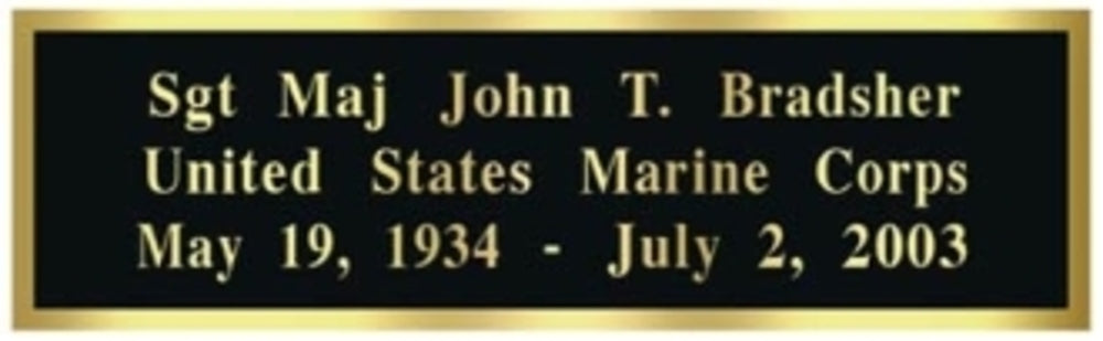 Engraved Brass Plates., , The Military Gift Store, Engraved Plates