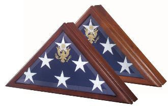 Marine Corp flag Case,Presidential Flag Display Case with Seal - Cherry, Marine Corp flag Case,Presidential Flag Display Case with Seal, The Military Gift Store, Flag Case