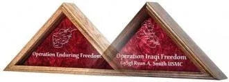 Large Flag Display Case Enduring Freedom Flag Case.