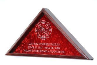 Firefighter Flag Display Case, Firefighter Flag Flag Frame.