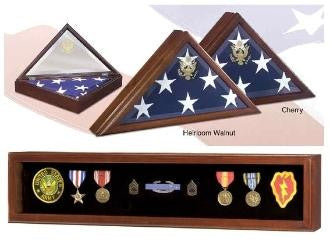Capitol Flag and Display Case - 5' x 9.5' Flag, , The Military Gift Store, Flag and Medal Display Cases