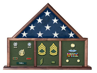 Flag and Memorabilia, Flag Shadow Box, Combination Flag Medal, , The Military Gift Store, Flag and Memorabilia, Flag