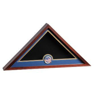 Mahogany Flag Display Case.