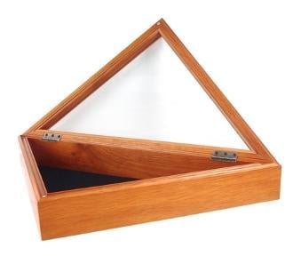 Officers Flag Display Case for 5ft x 9.5ft Flag - Oak Case Only.