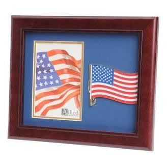 American Flag Medallion Portrait Picture Frame 4 by 6., American Flag Medallion Portrait Picture Frame 4 by 6, The Military Gift Store, Military Frames, Military Photo Frames, Military Gifts