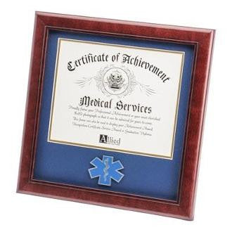 EMS Medallion Frame for 8x10 Certificate Frame, , The Military Gift Store, Military Frames, Military Photo Frames, Military Gifts
