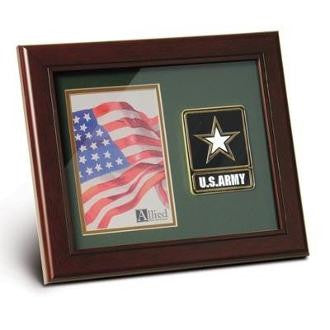 Army Medallion Portrait Picture Frame, Army Picture Frame - Mahogany, Army Medallion Portrait Picture Frame, Army Picture Frame, The Military Gift Store, Military Medal Display Cases