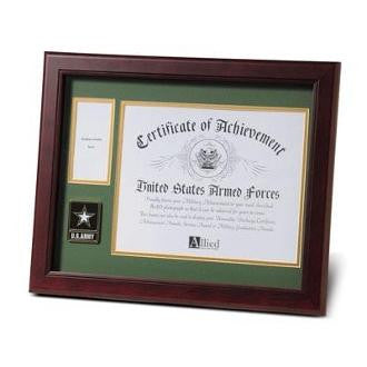Go Army Medallion Certificate and Medal Frame Small Go Army Medallion, , The Military Gift Store, Military Frames, Military Photo Frames, Military Gifts