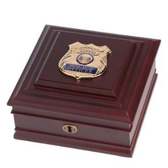 Police Department Medallion Desktop Box