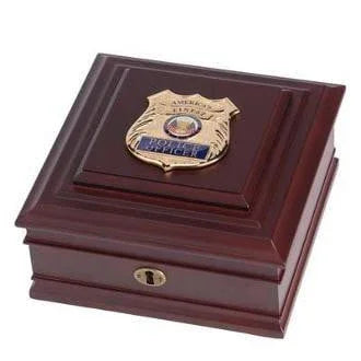Police Department Medallion Desktop Box, , The Military Gift Store, Military Frames, Military Photo Frames, Military Gifts