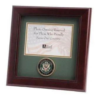 U.S. Army Medallion 4-Inch by 6-Inch Landscape Picture Frame, , The Military Gift Store, Military Frames, Military Photo Frames, Military Gifts
