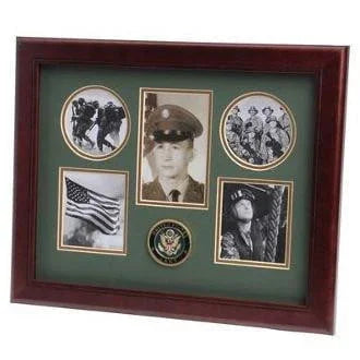 U.S. Army Medallion 5 Picture Collage Frame, , The Military Gift Store, Military Frames, Military Photo Frames, Military Gifts