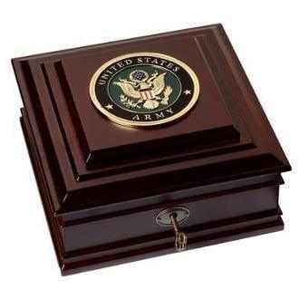 U.S. Army Medallion Desktop Box, , The Military Gift Store, Military Frames, Military Photo Frames, Military Gifts