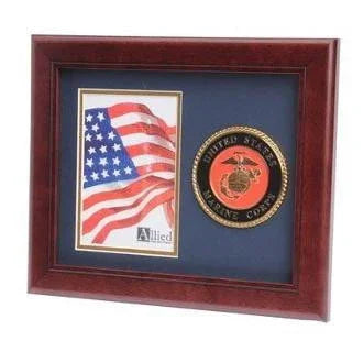 U.S. Marine Corps Medallion Portrait Picture Frame, , The Military Gift Store, Military Frames, Military Photo Frames, Military Gifts