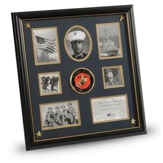 U.S. Marine Corps Medallion,Picture Collage Frame with Stars Large U.S. Marine Corps Medallion, U.S. Marine Corps Medallion,Picture Collage Frame with Stars Large, The Military Gift Store, Military Frames, Military Photo Frames, Military Gifts