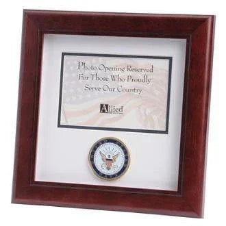 U.S. Navy Medallion Landscape Picture Frame., , The Military Gift Store, Military Frames, Military Photo Frames, Military Gifts