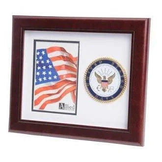 U.S. Navy Medallion Portrait Picture Frame., , The Military Gift Store, Military Frames, Military Photo Frames, Military Gifts