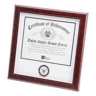 U.S. Navy Medallion Certificate Frame, , The Military Gift Store, Military Frames, Military Photo Frames, Military Gifts