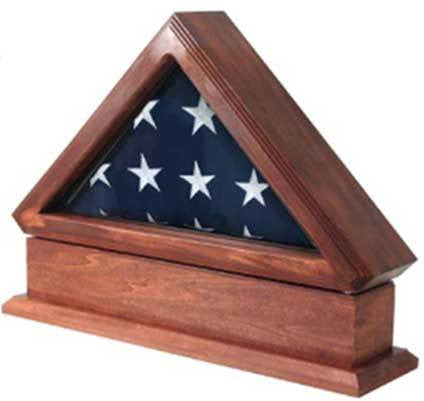 Flags Connections Flag Case with Pedestal for 3ft x 5ft Flag, , The Military Gift Store, Flag and Pedestal Case