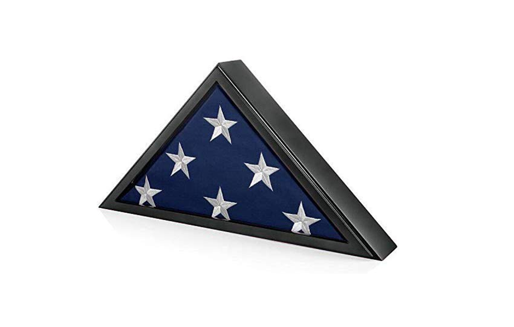 Memorial Flag Display Case for Burial and Presentation Flags, 5x9 Feet (Black), Memorial Flag Display Case for Burial and Presentation Flags, The Military Gift Store, American Flag Frames