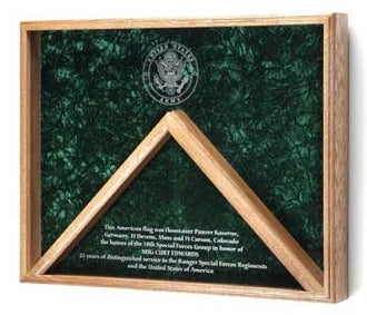 Deluxe Combo Awards Flag Display Case, , The Military Gift Store, Deluxe Flag Display Case