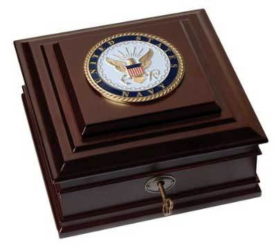 United States Navy Executive Desktop Box, , The Military Gift Store, Awards Display Cases, Awards Display Frames (62)