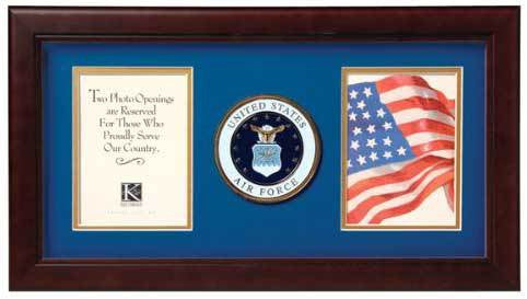 Flags Connections United States Air Force Dual Picture Frame, , The Military Gift Store, Awards Display Cases, Awards Display Frames (62)