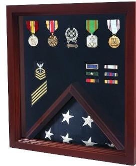 Military Medal Display Case, Military Shadow Box, , The Military Gift Store, Burial Flag Case (42)