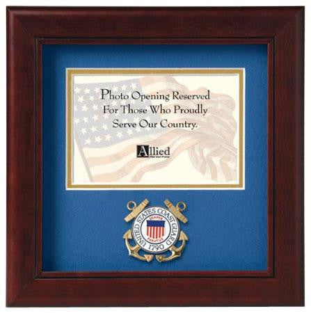 Flag Connections United States Coast Guard Horizontal Picture Frame, , The Military Gift Store, Awards Display Cases, Awards Display Frames (62)