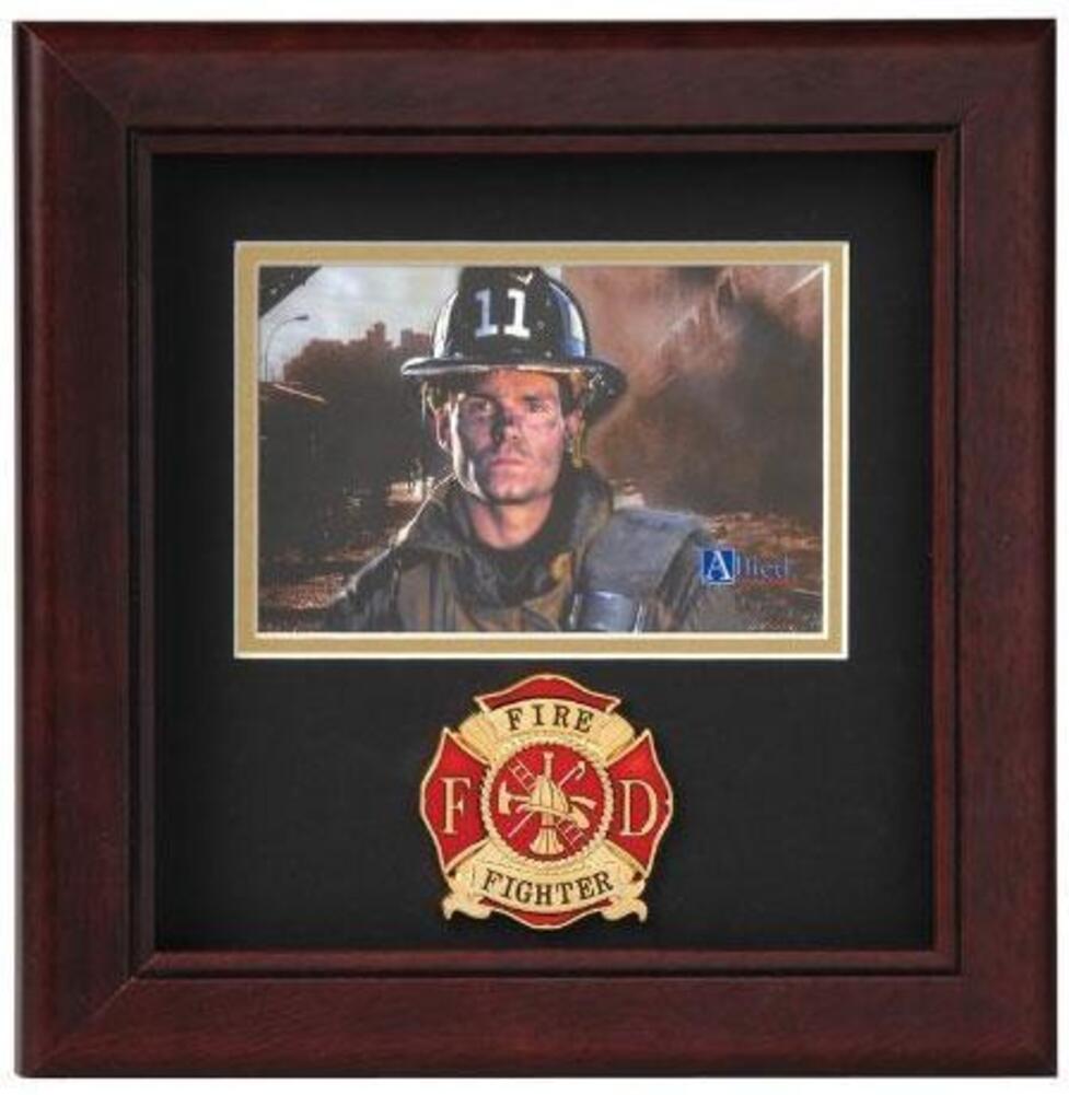 Flag Connections Fire Fighter Horizontal Picture Frame., Flag Connections Fire Fighter Horizontal Picture Frame, The Military Gift Store, Awards Display Cases, Awards Display Frames (62)