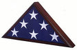 Cherry Veteran Memorial American Flag Case For Military Retirement Made In America., SpartaCraft Cherry Veteran Memorial American Flag Case., The Military Gift Store, Triangle flag display