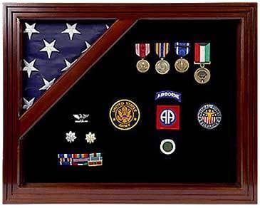 Military Award Shadow Box with Display Case, , The Military Gift Store, Air Force flag display cases, Air force Retirement Shadow Boxes (61)