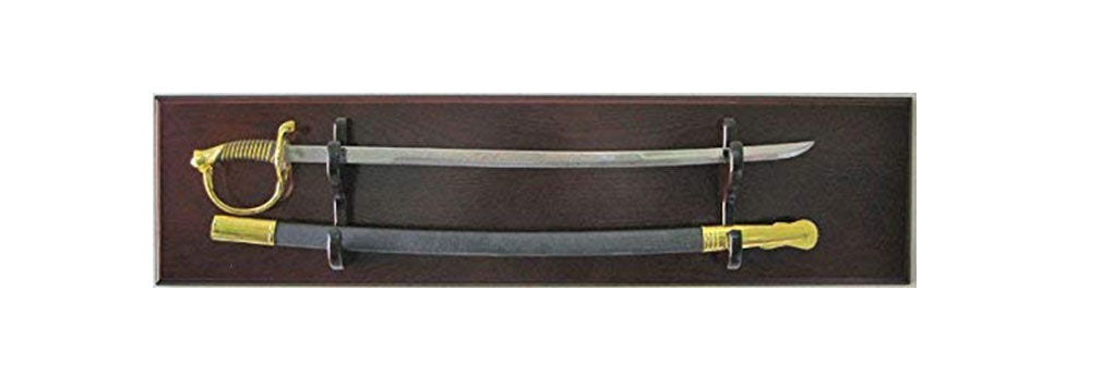 Sword Display Plaque Rack Holder Wall Rack, Alternative to Display Case ( 44"L X 11"H X 4"D ), Sword Display Plaque Rack Holder Wall Rack, Alternative, The Military Gift Store, Sword Display Products