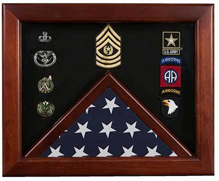 Flags Connections Master Sergeant Flag Display Cases - Master Sergeant Gift