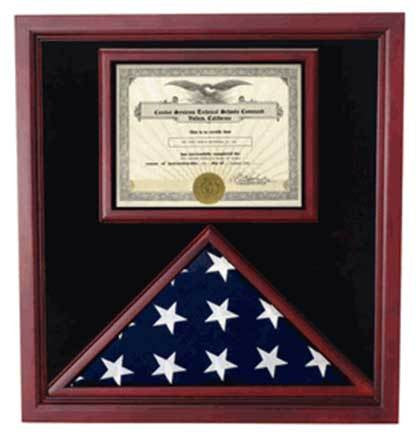 Flags Connections Flag and Certificate Case, Flag Display Cases With Certificate, Flag and Certificate Case, Flag Display Cases With Certificate, The Military Gift Store, Flag and Document Display Case