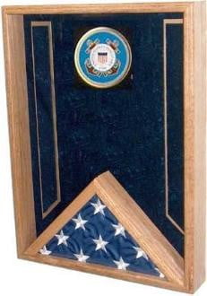 Navy Flag Display Case , flag shadow Box - Blue Color, , The Military Gift Store, American Flags- High Quality American Discounted Flags (2)