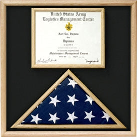 Air Force Flag and certificate Display case., , The Military Gift Store, Air Force Flag