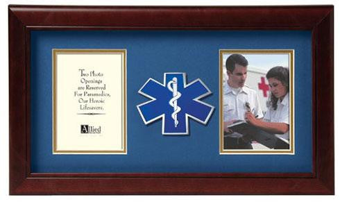 Flag Connections Emergency Medical Services Dual Picture Frame, , The Military Gift Store, Awards Display Cases, Awards Display Frames