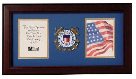 Flag Connections United States Coast Guard Dual Picture Frame, , The Military Gift Store, Awards Display Cases, Awards Display Frames (62)