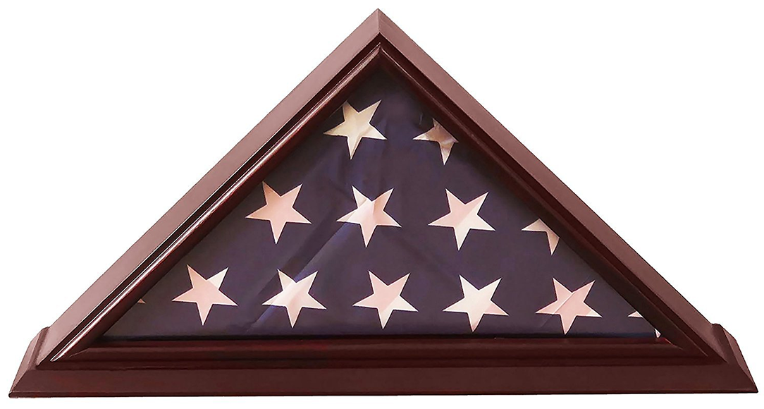 5x9 Flag Display Case Shadow Box (For Burial/Funeral/Veteran Flag), , The Military Gift Store, 5' X 9' Flag Case