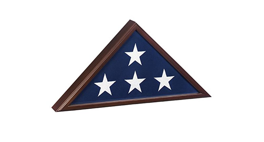 Made in USA Burial Flag Case for 5'x9.5' Flag - Cherry Finish, , The Military Gift Store, Burial Flag Display Cases fit 5ft X 9.5ft Flags (31)
