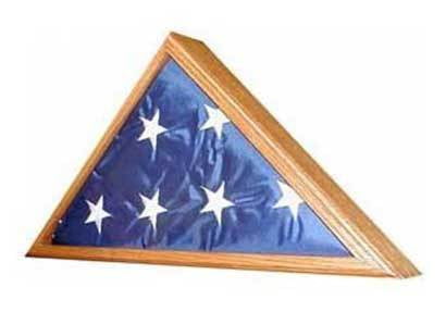 Veteran Flag Display Case - Case Only - OAK, , The Military Gift Store, Burial Flag Cases