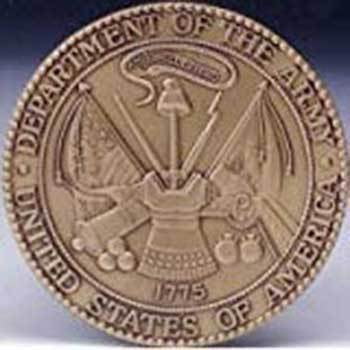 US Army Solid Brass Attachable Medallion for Flag Cases & Pedestals & Shadow Boxes ,3D texture, US Army Solid Brass Attachable Medallion for Flag Cases & Pedestals, The Military Gift Store, Awards Case