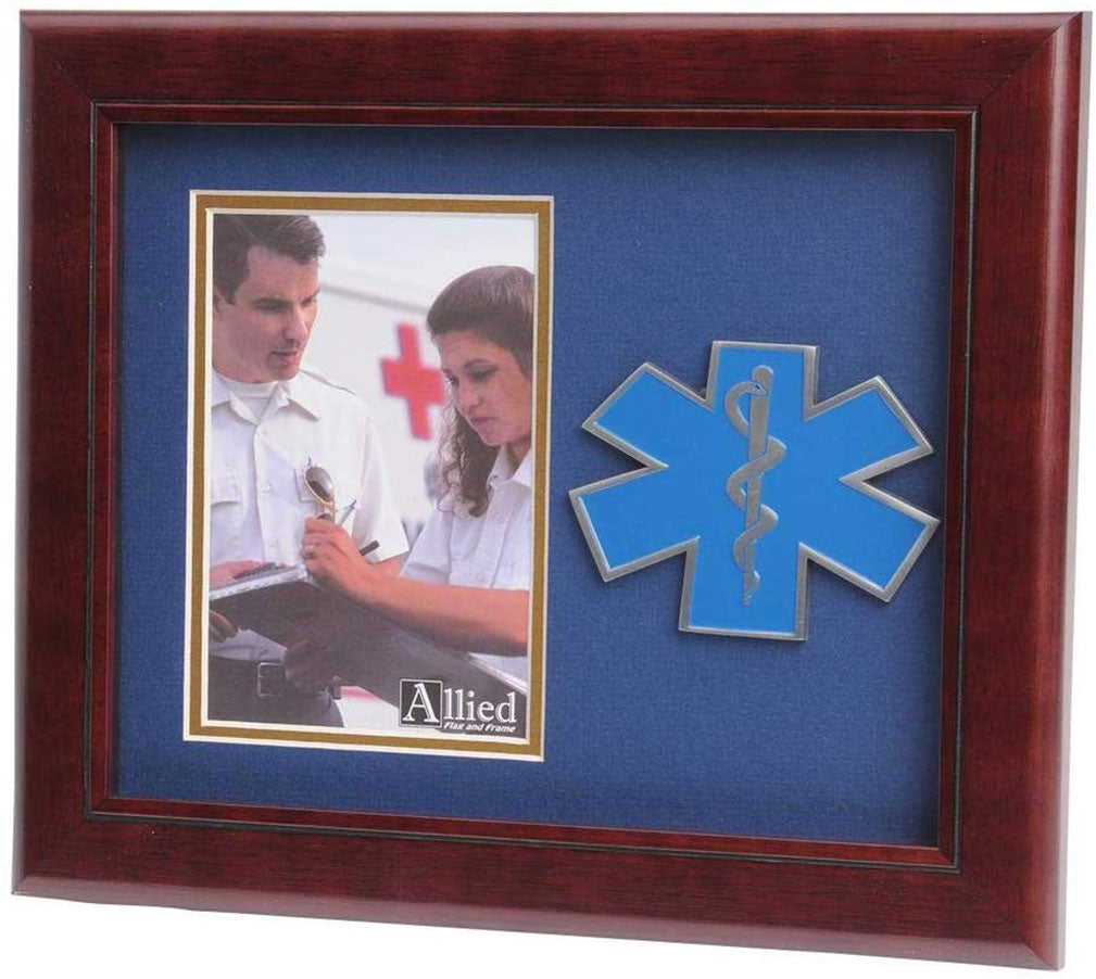 US Air Force Wings Medallion Portrait Picture Frame - 4 x 6 Picture Opening, US Air Force Wings Medallion Portrait Picture Frame, The Military Gift Store, Awards Case