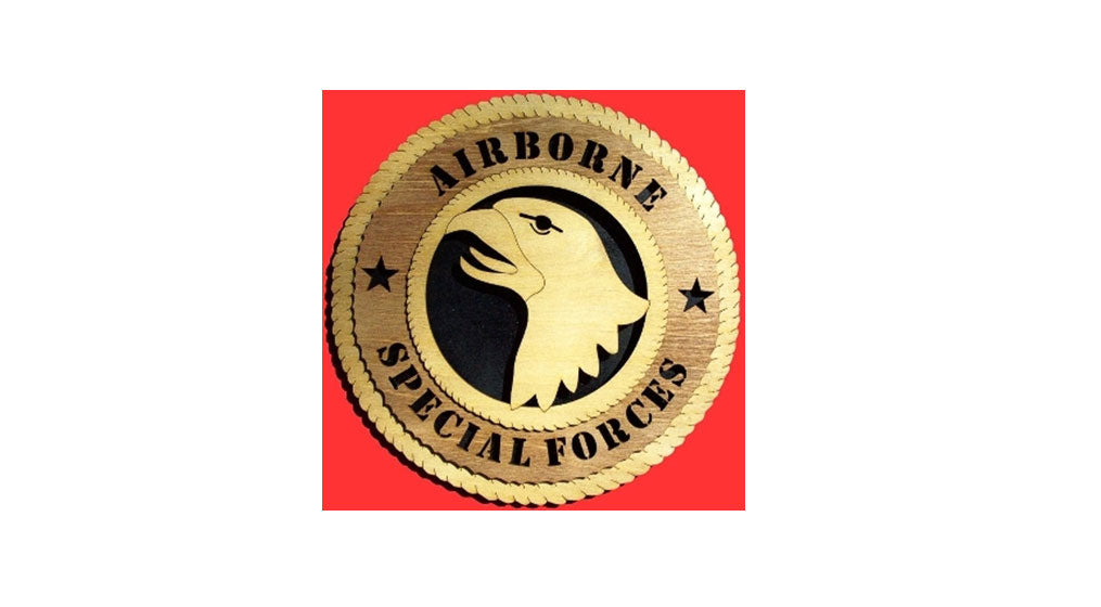 Airborne Wall Tributes 12” in diameter., Airborne Wall Tributes, The Military Gift Store, Wall Tributes
