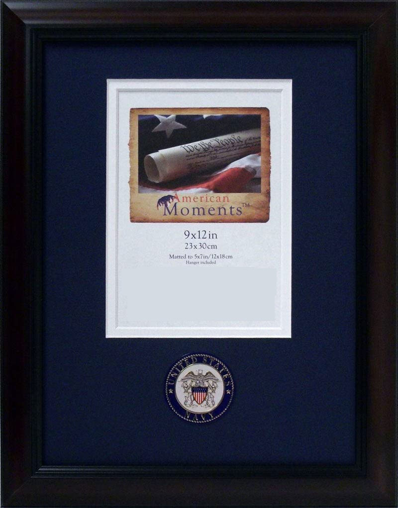 Roma Cherry Wall Frame, 9 x 12, Navy, , The Military Gift Store, Awards Display Cases, Awards Display Frames (62)