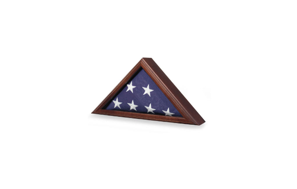 4ft x 6ft American flag, Cherry, Walnut or Oak finish, , The Military Gift Store, 4 x 6 flag Display Case